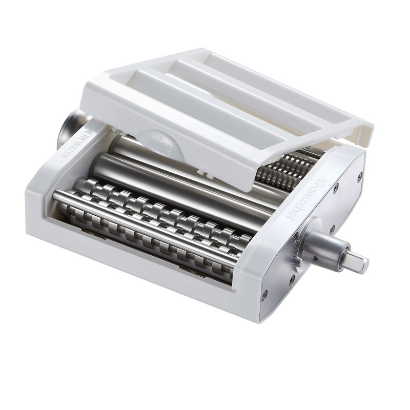 AMZCHEF 3 in 1 Pasta Maker Attachment, 8 Adjustable Thickness Settings